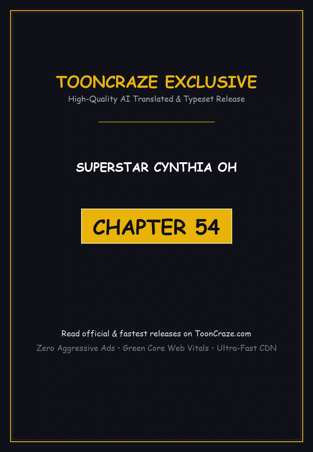 Superstar Cynthia Oh Chapter 54 - Page 1