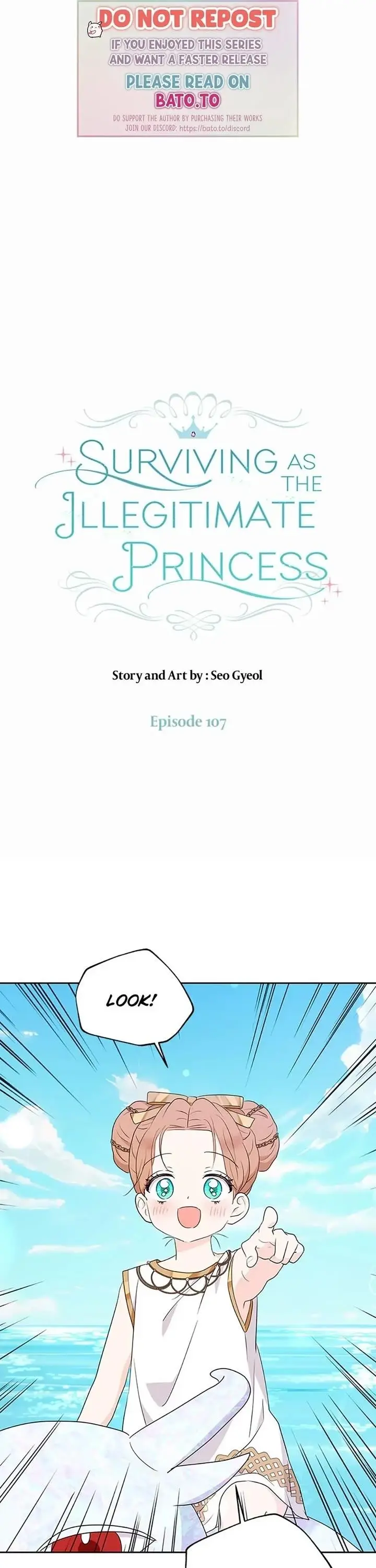 Surviving As An Illegitimate Princess Chapter 107 - Page 1