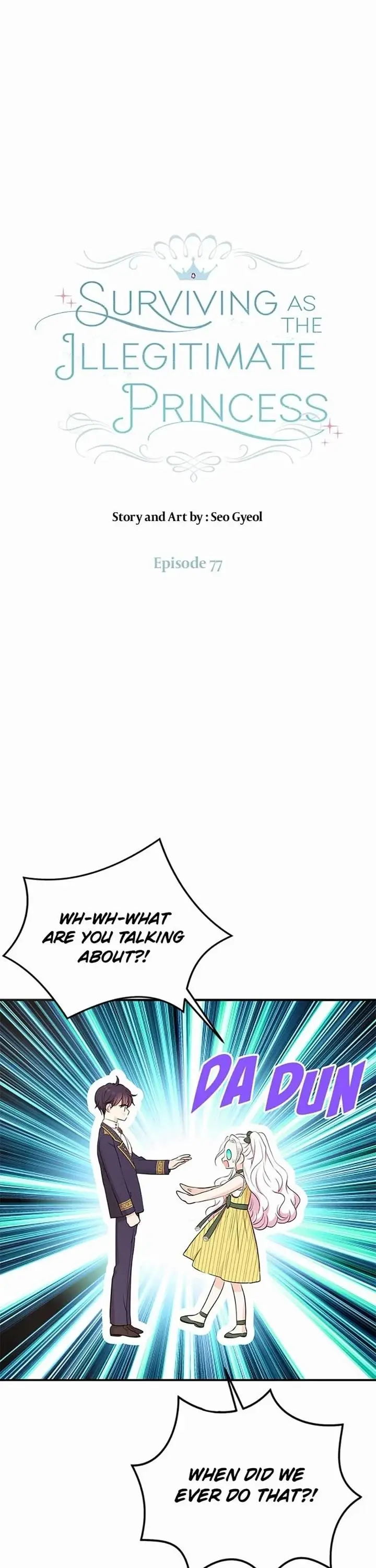 Surviving As An Illegitimate Princess Chapter 77 - Page 1