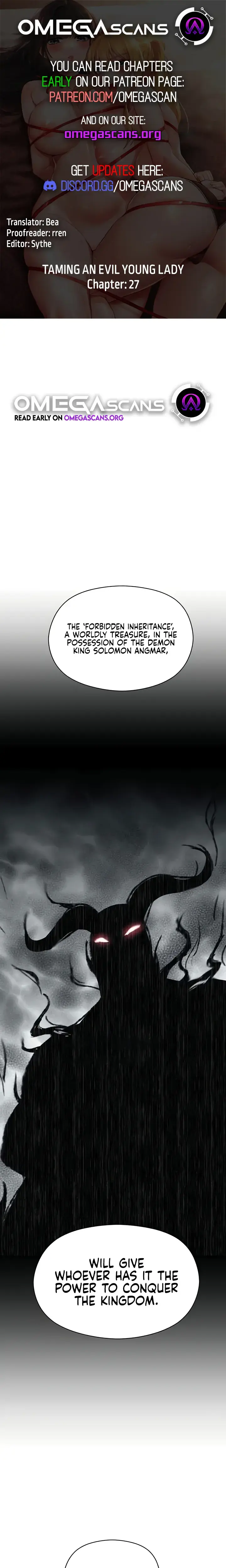Taming An Evil Young Lady Chapter 27 - Page 1