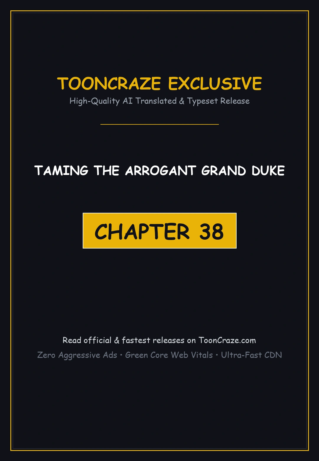 Taming The Arrogant Grand Duke Chapter 38 - Page 1