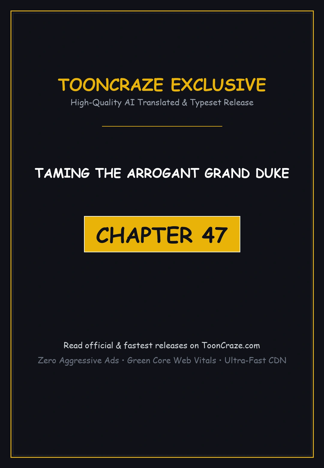 Taming The Arrogant Grand Duke Chapter 47 - Page 1