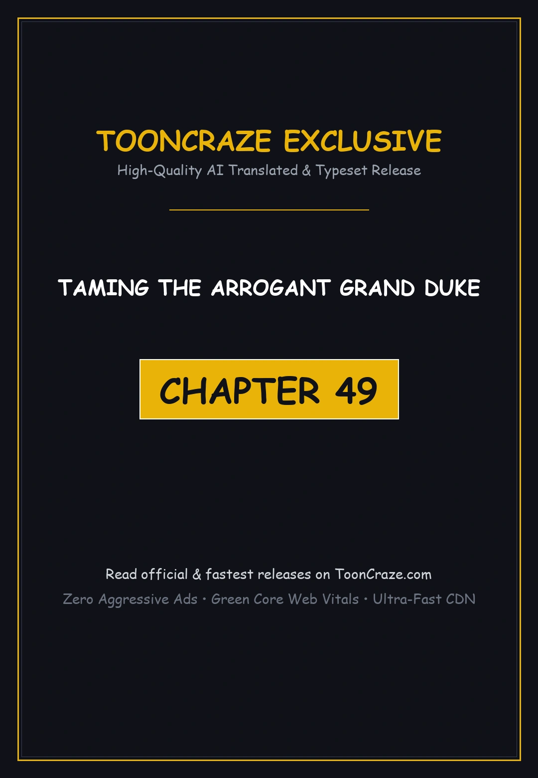 Taming The Arrogant Grand Duke Chapter 49 - Page 1