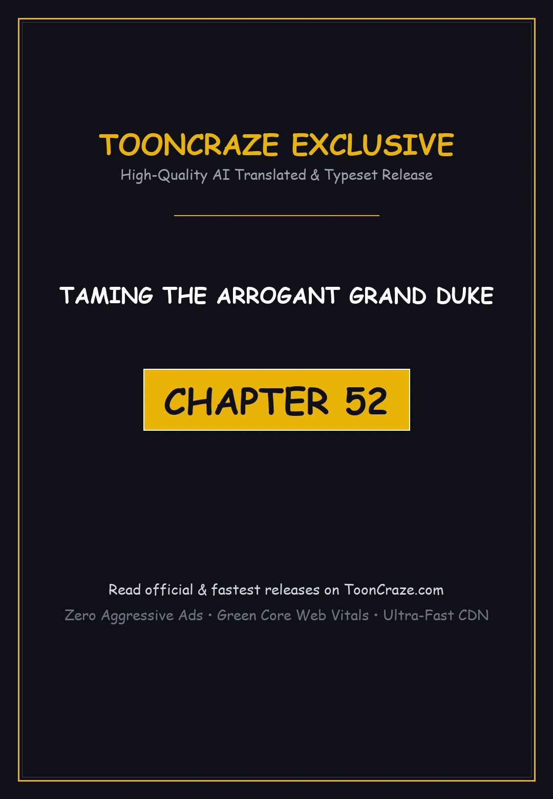 Taming The Arrogant Grand Duke Chapter 52 - Page 1
