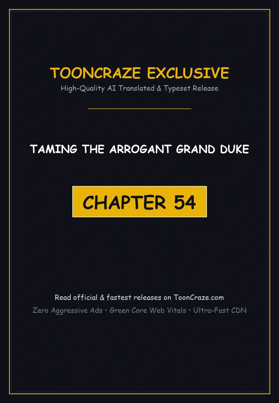 Taming The Arrogant Grand Duke Chapter 54 - Page 1