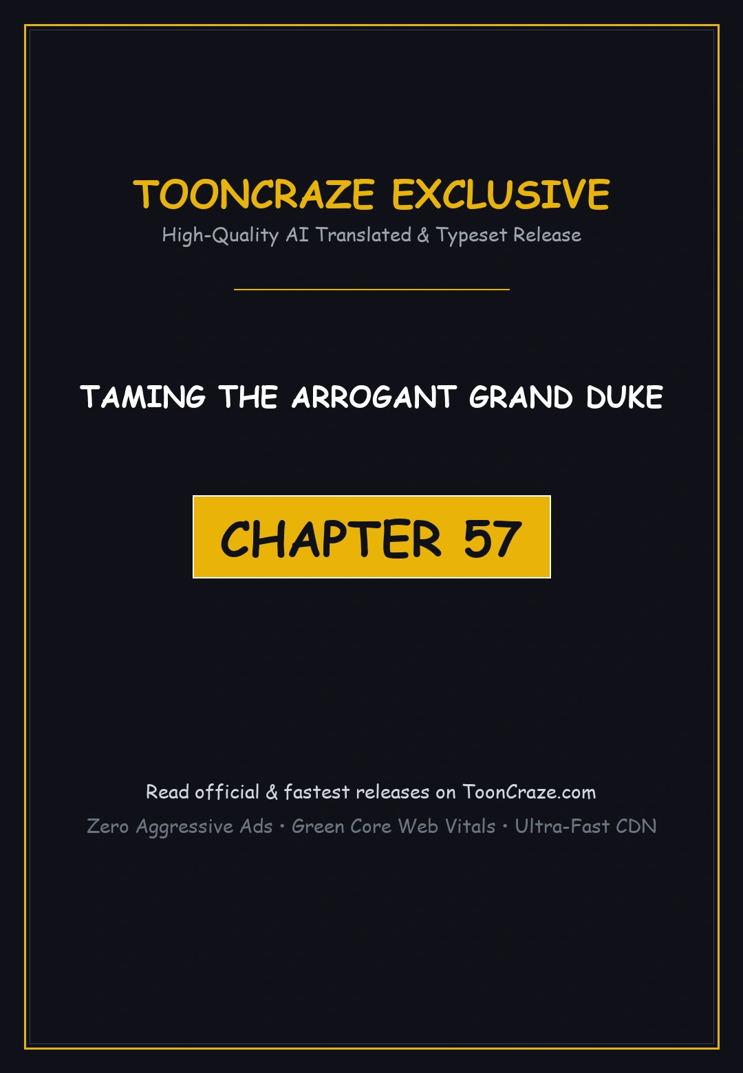 Taming The Arrogant Grand Duke Chapter 57 - Page 1