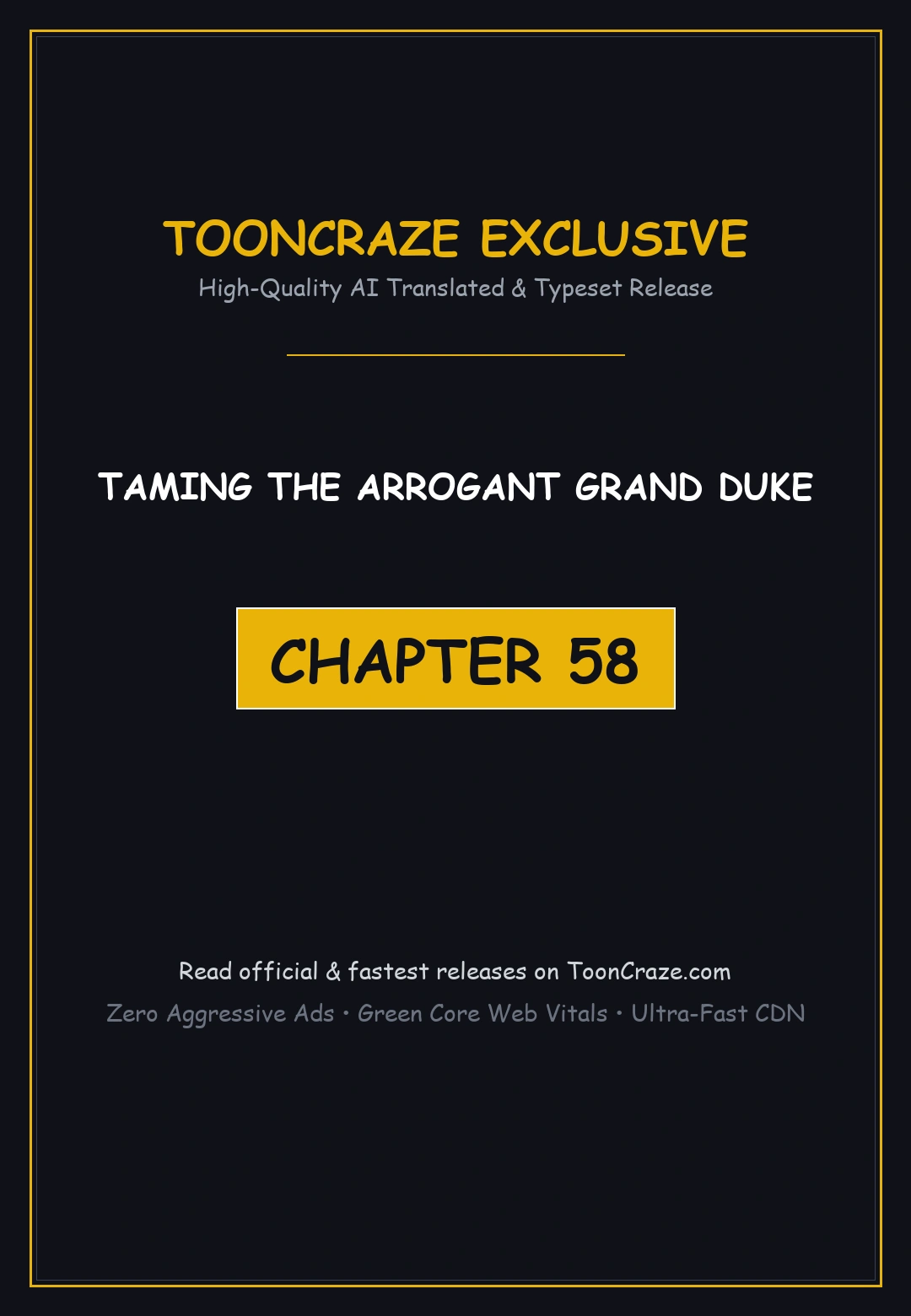 Taming The Arrogant Grand Duke Chapter 58 - Page 1
