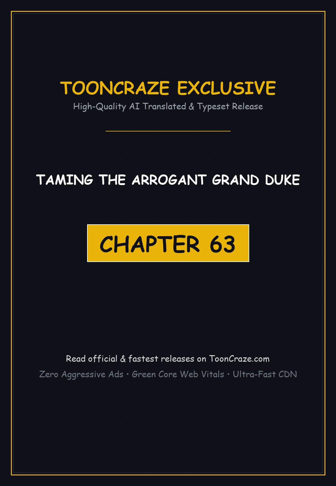 Taming The Arrogant Grand Duke Chapter 63 - Page 1