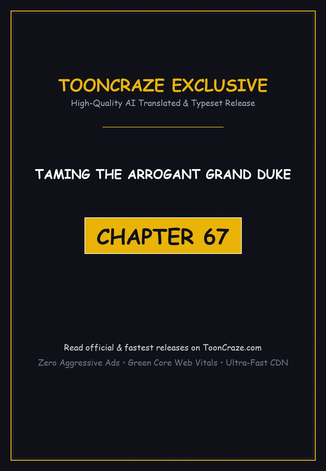 Taming The Arrogant Grand Duke Chapter 67 - Page 1