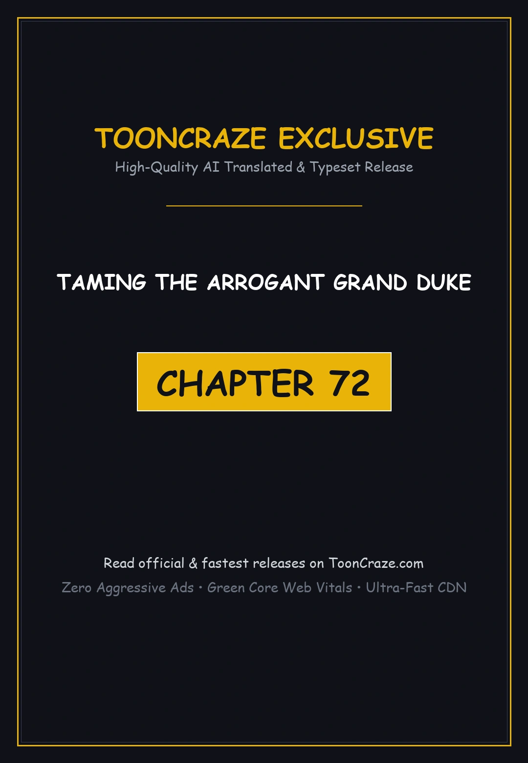 Taming The Arrogant Grand Duke Chapter 72 - Page 1