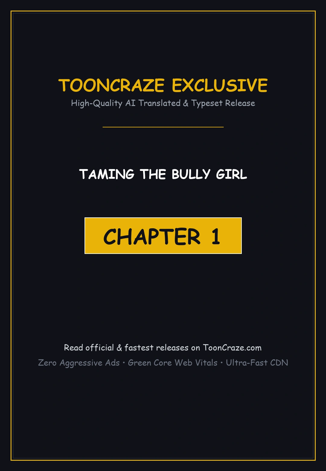 Taming The Bully Girl Chapter 1 - Page 1