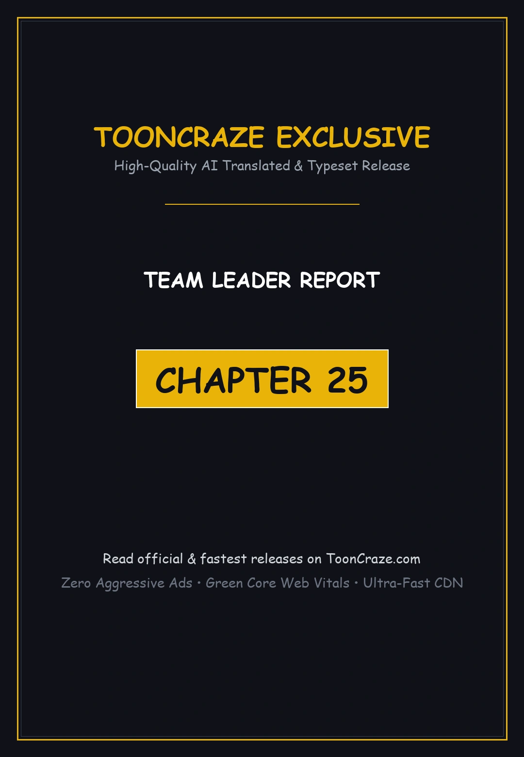 Team Leader Report Chapter 25 - Page 1