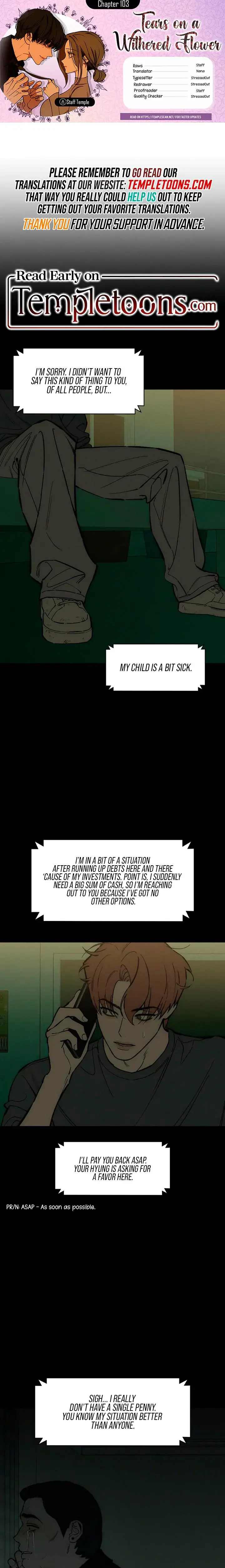 Tears On A Withered Flowers Chapter 103 - Page 1