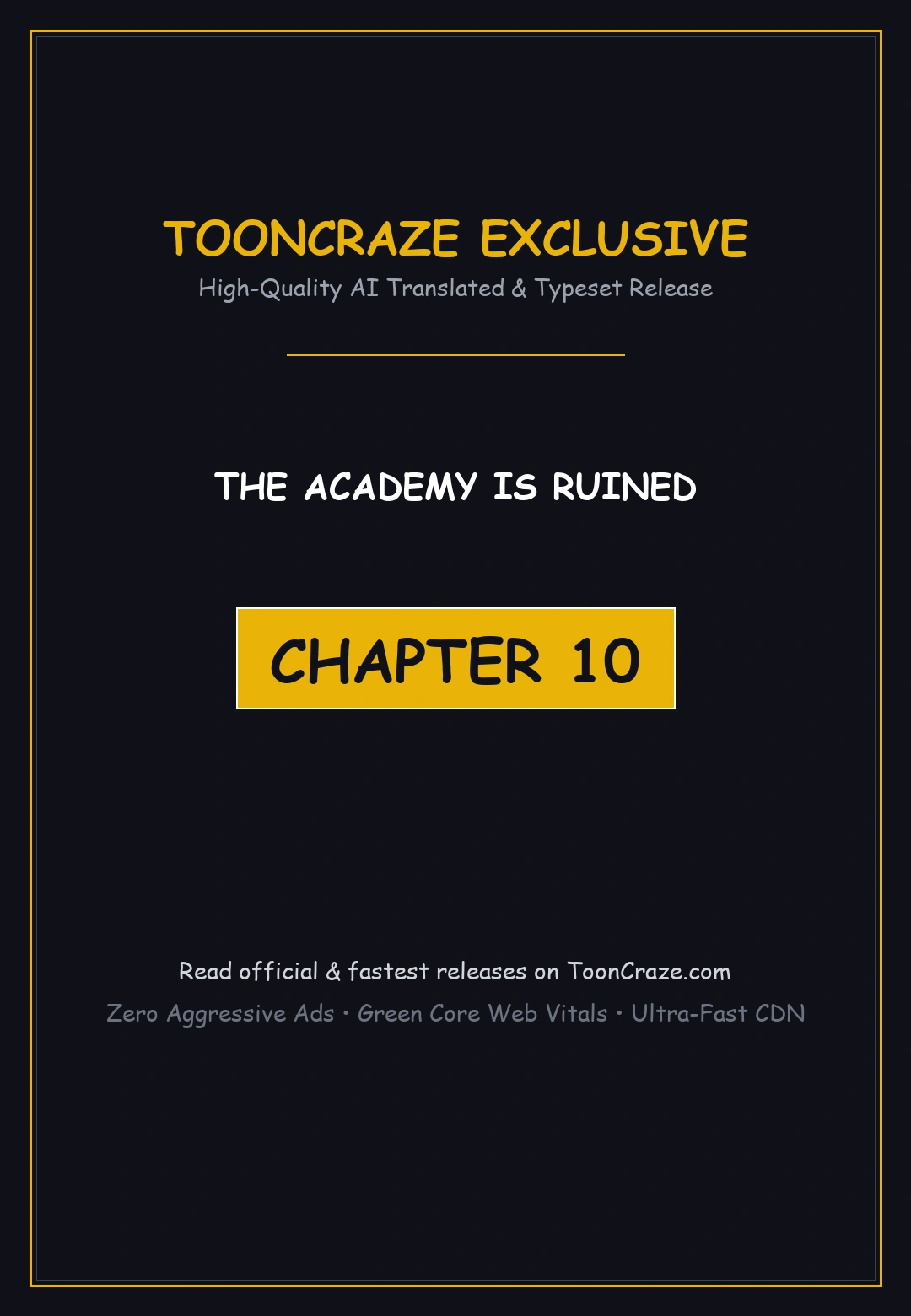 The Academy Is Ruined Chapter 10 - Page 1