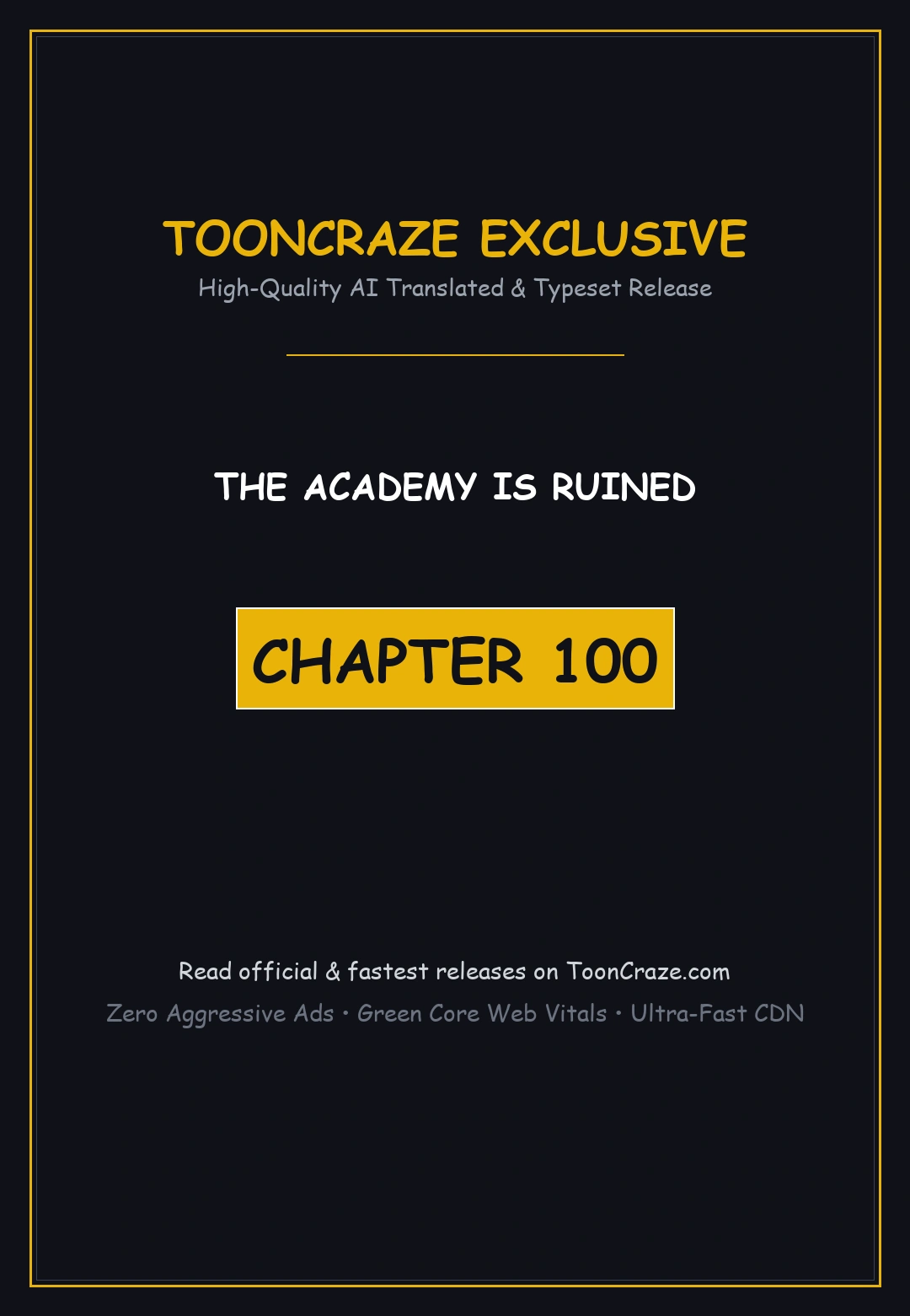 The Academy Is Ruined Chapter 100 - Page 1