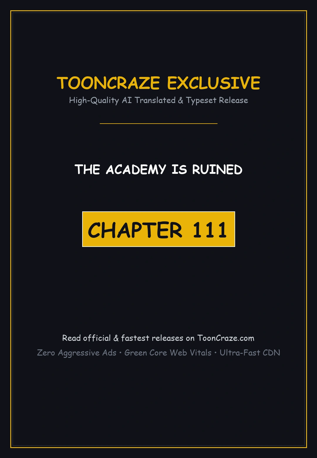 The Academy Is Ruined Chapter 111 - Page 1