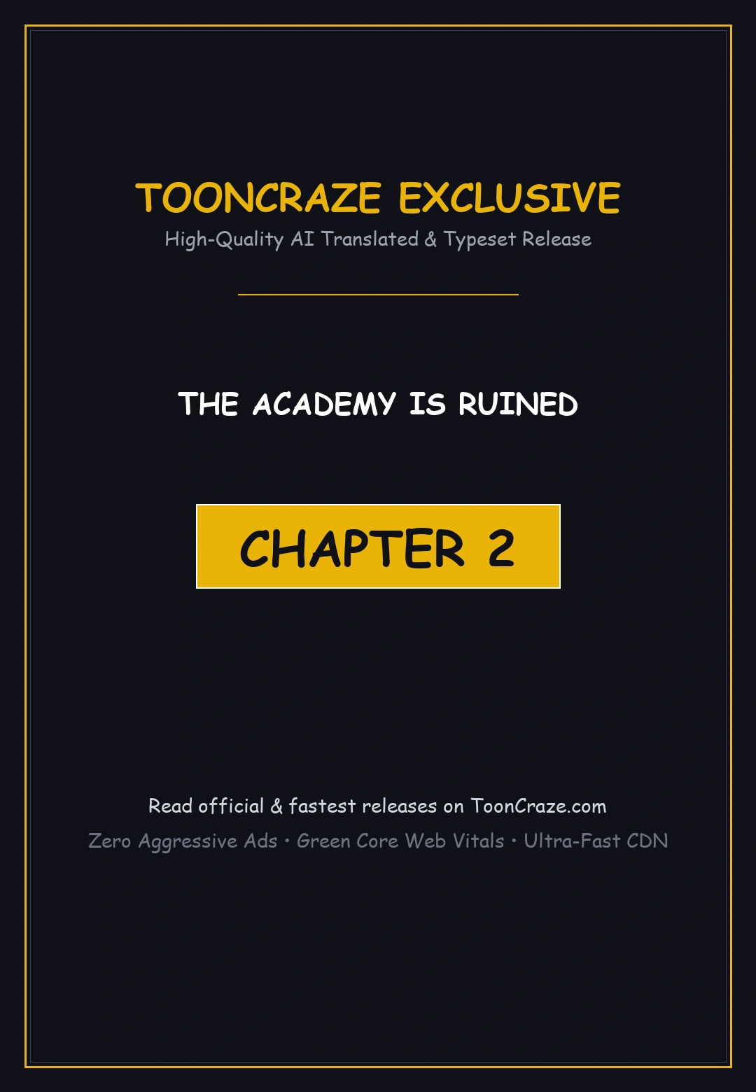 The Academy Is Ruined Chapter 2 - Page 1
