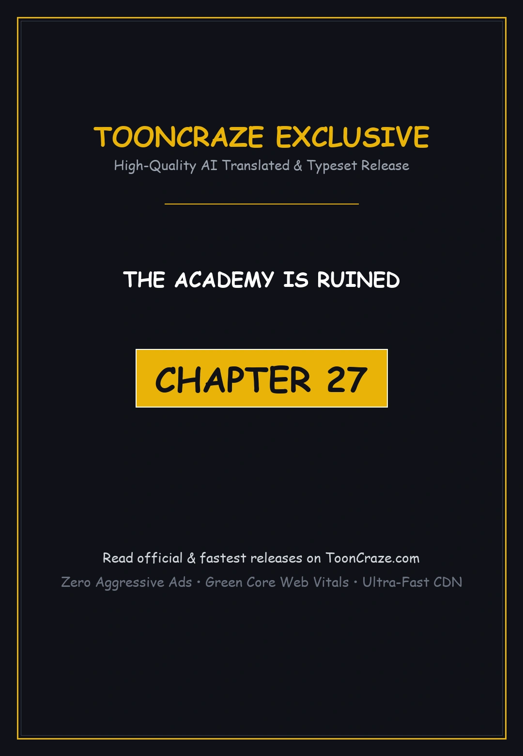 The Academy Is Ruined Chapter 27 - Page 1