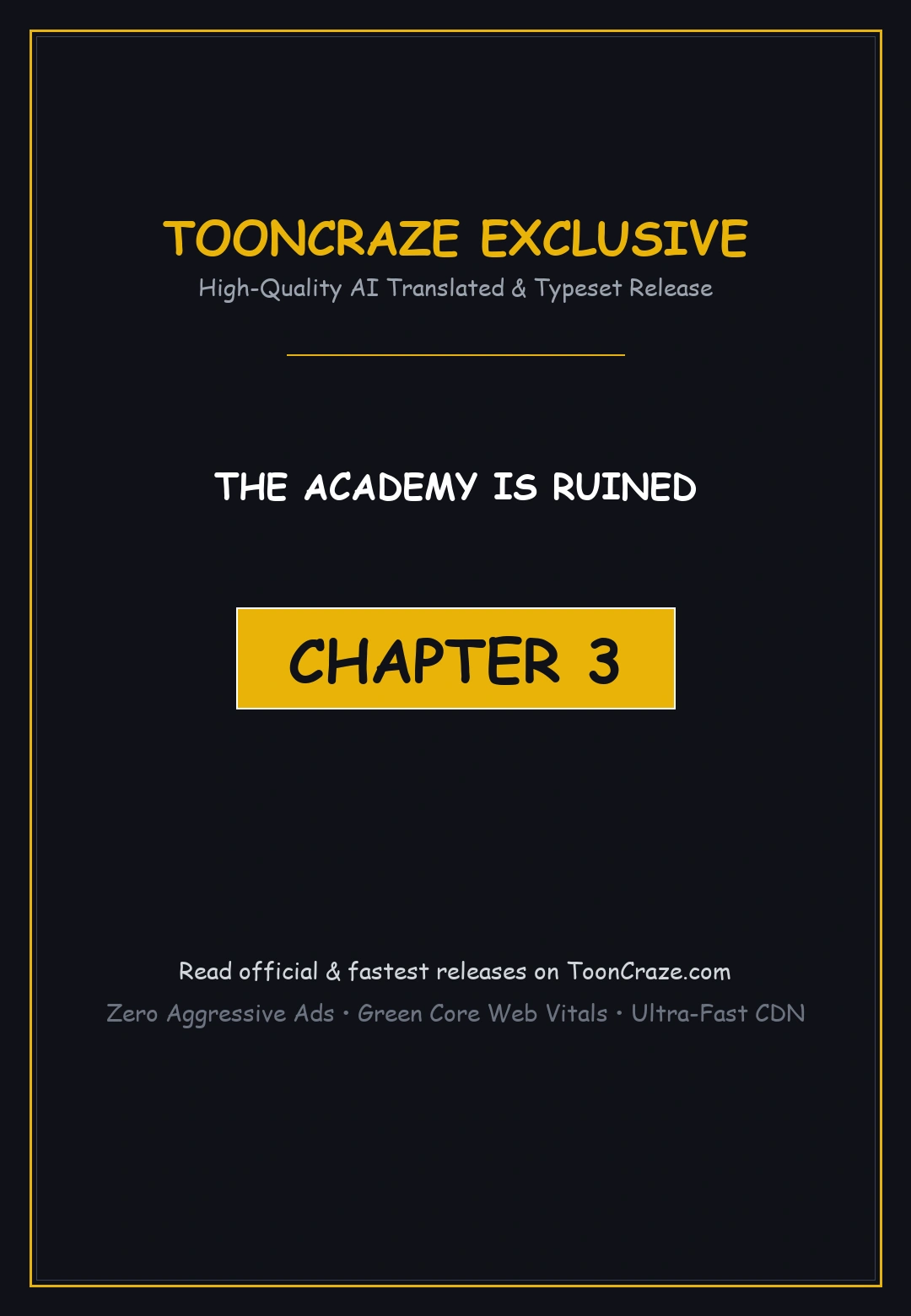 The Academy Is Ruined Chapter 3 - Page 1
