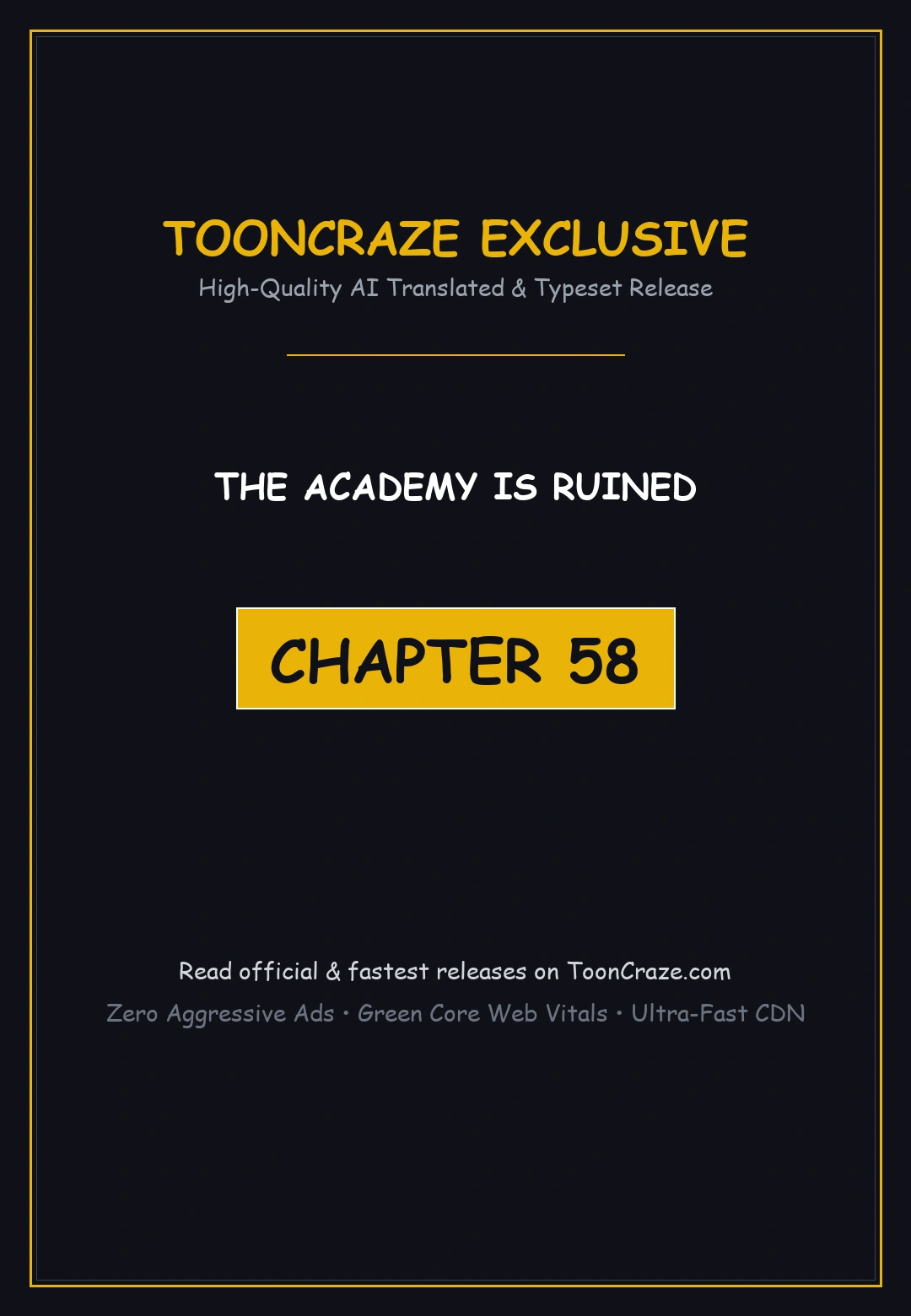 The Academy Is Ruined Chapter 58 - Page 1