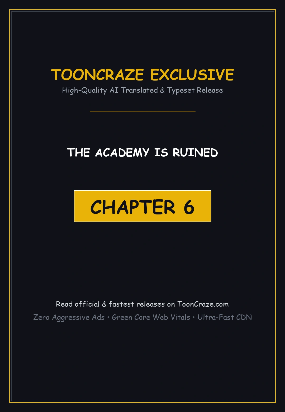 The Academy Is Ruined Chapter 6 - Page 1