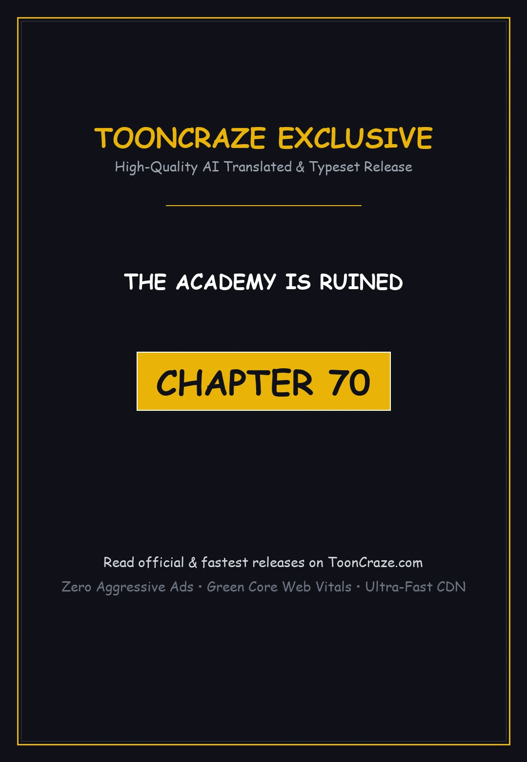 The Academy Is Ruined Chapter 70 - Page 1