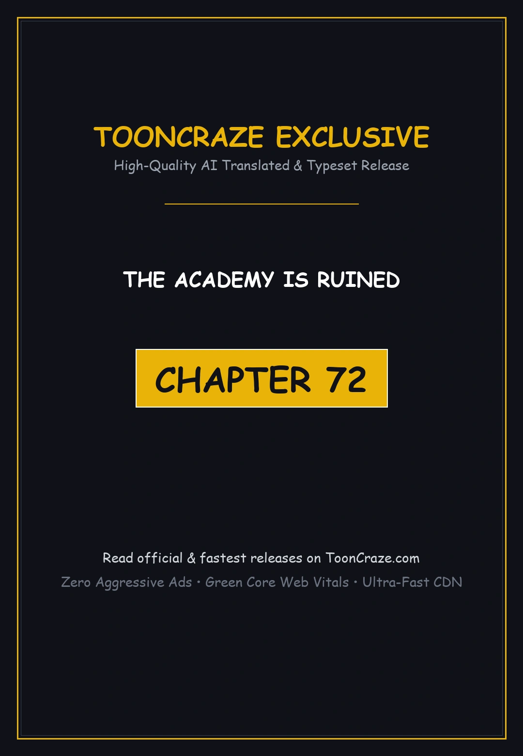 The Academy Is Ruined Chapter 72 - Page 1