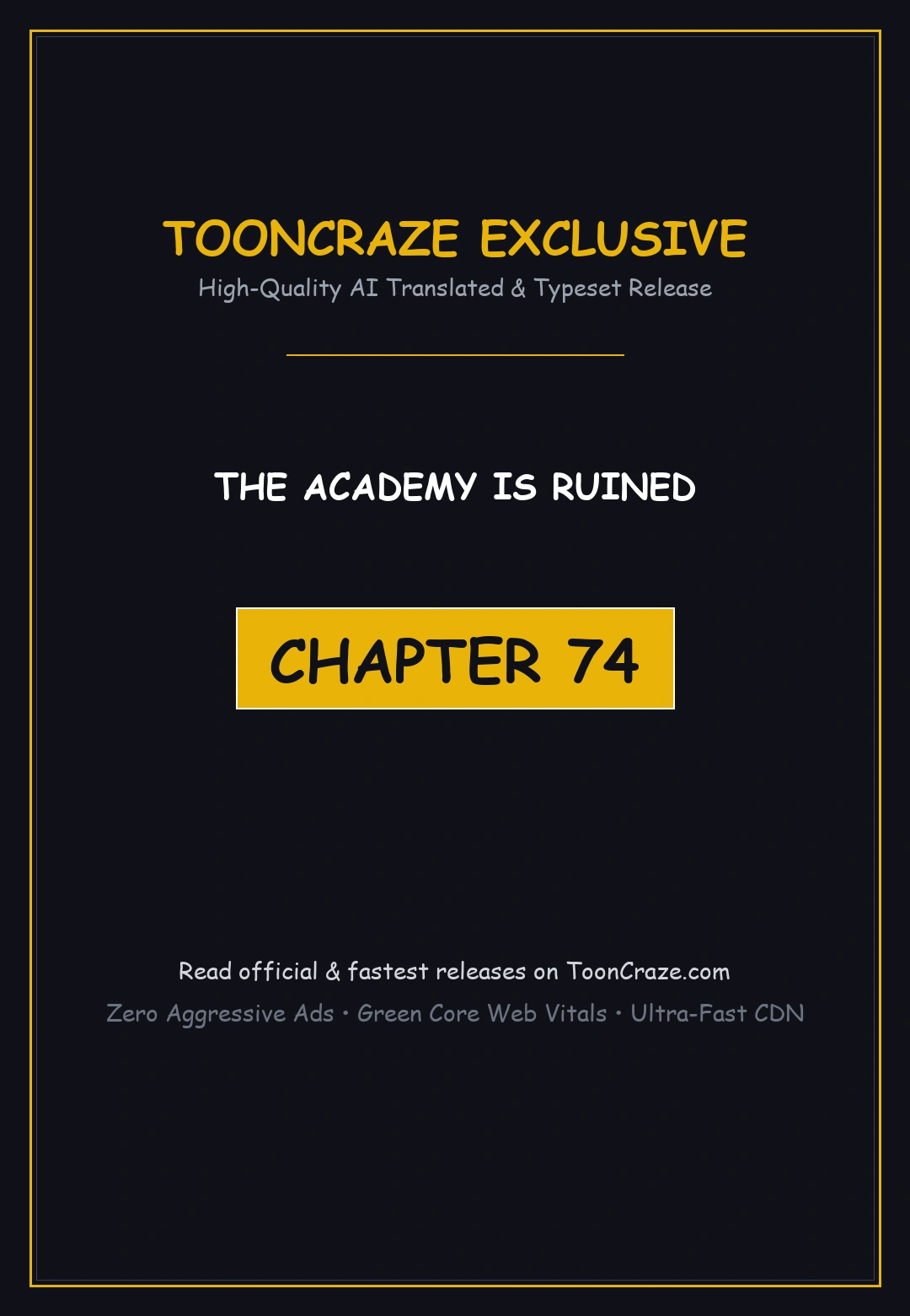 The Academy Is Ruined Chapter 74 - Page 1