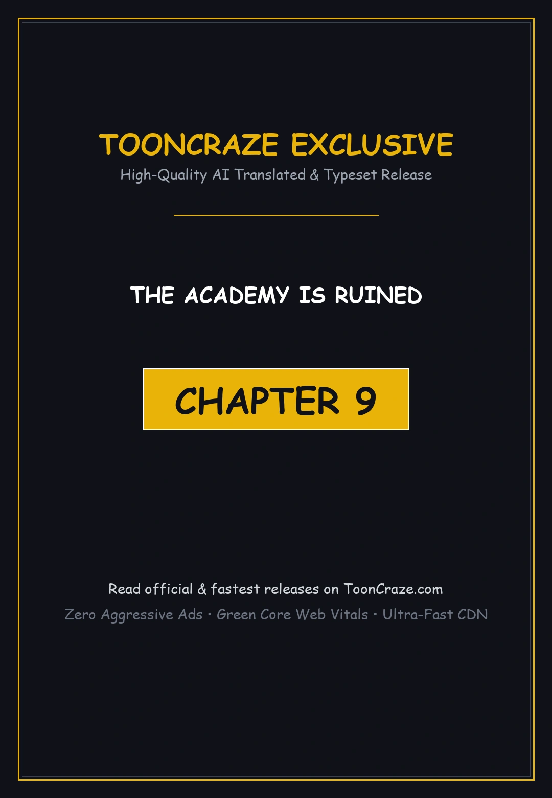 The Academy Is Ruined Chapter 9 - Page 1