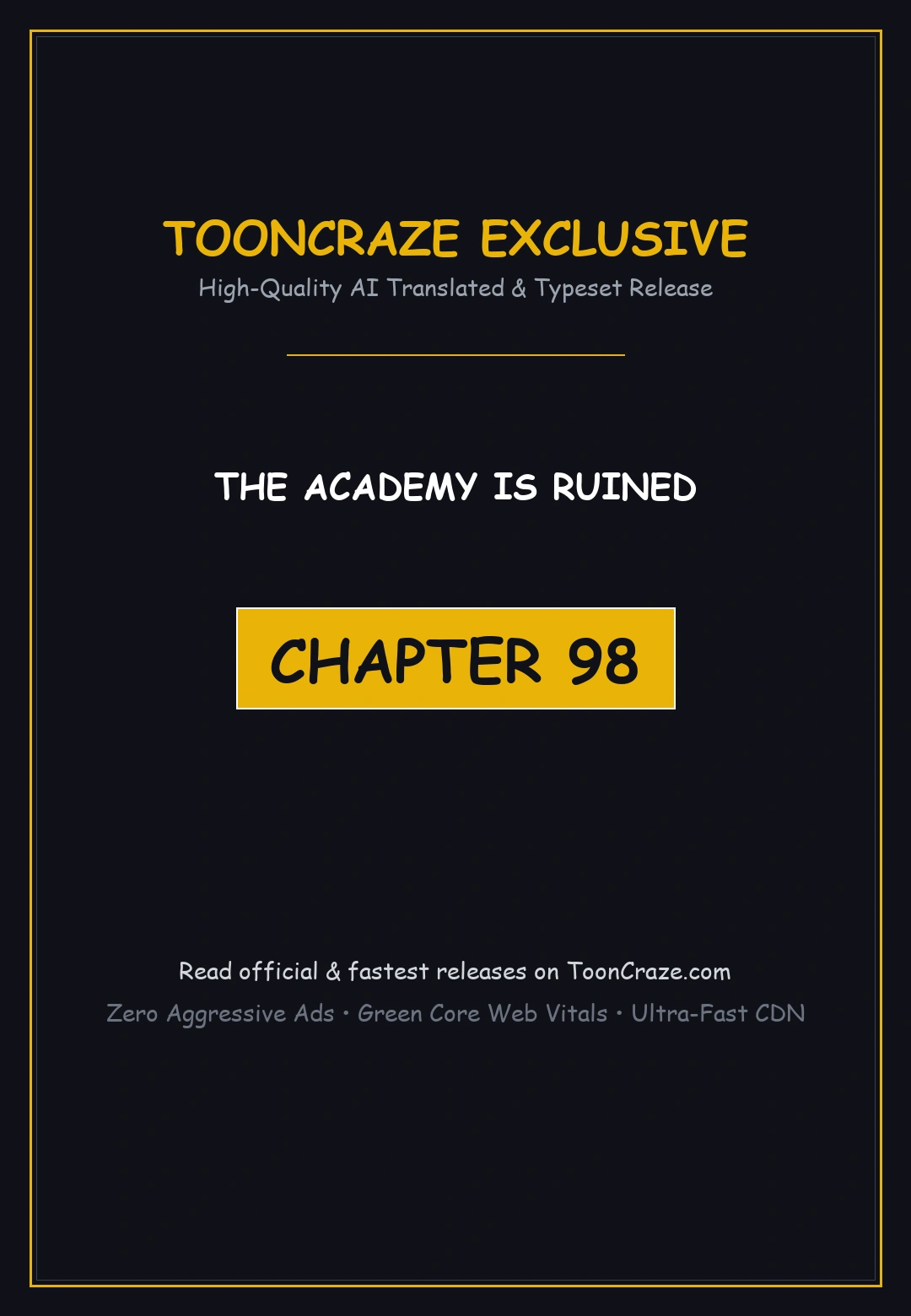The Academy Is Ruined Chapter 98 - Page 1