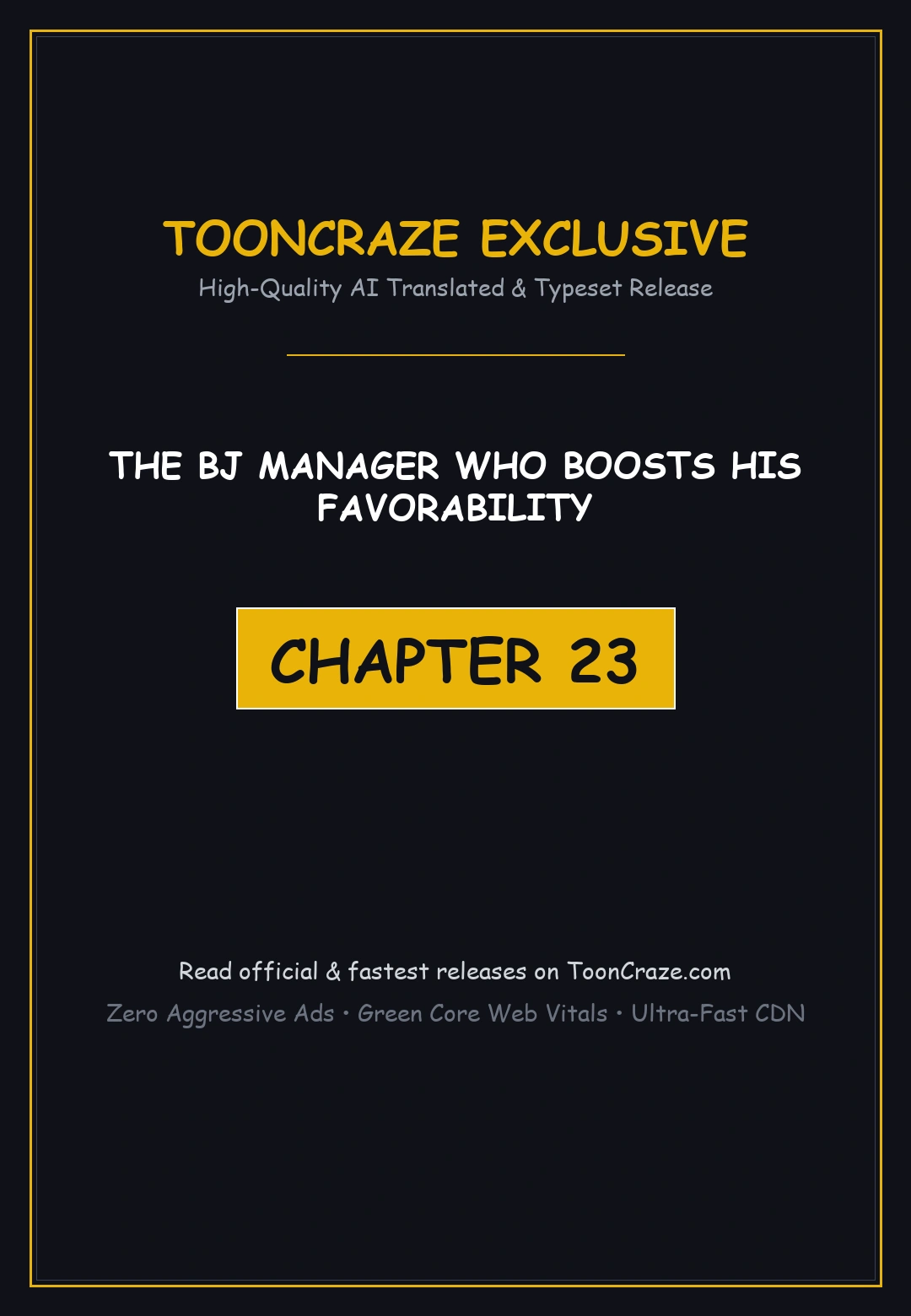 The Bj Manager Who Boosts His Favorability Chapter 23 - Page 1