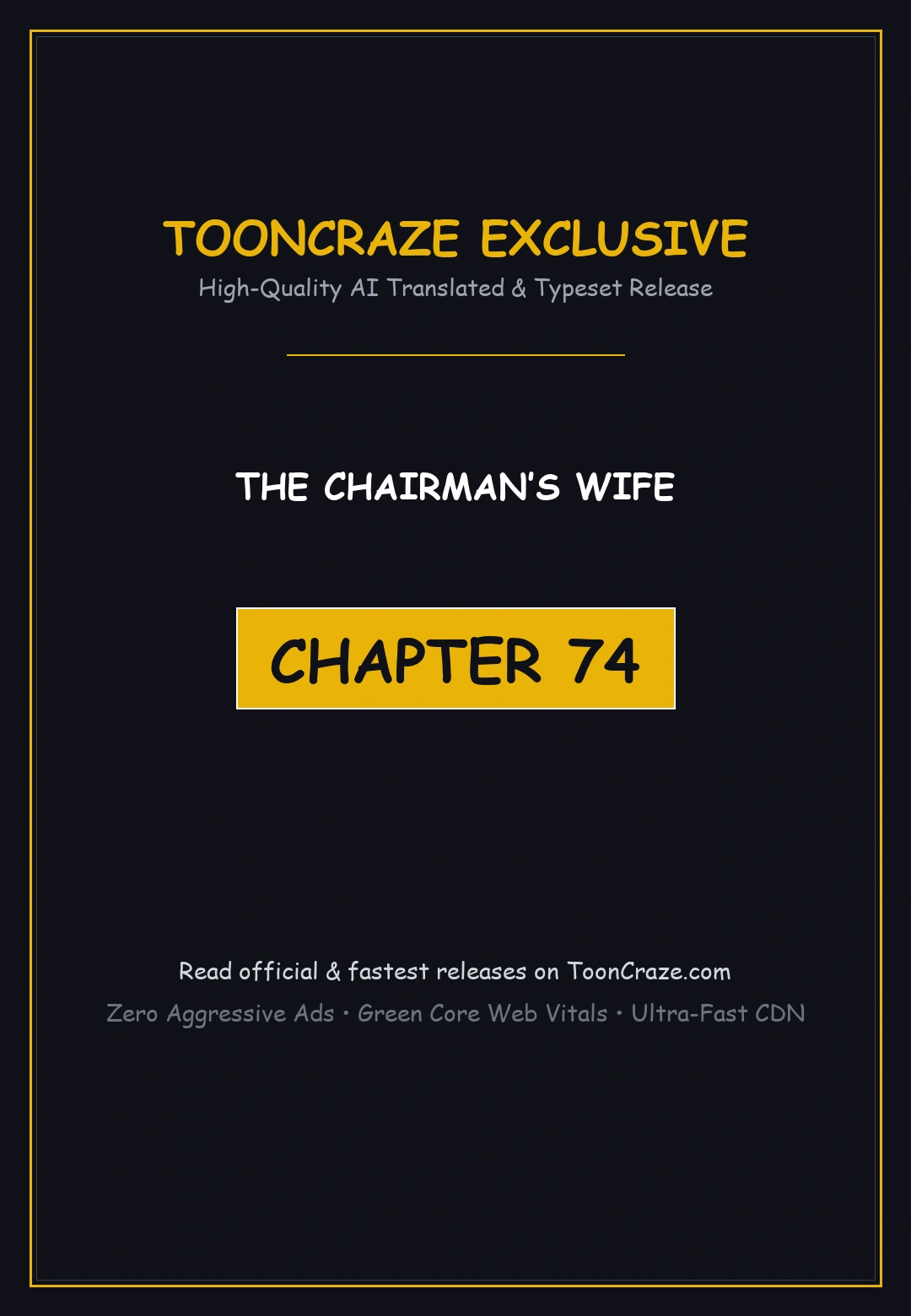 The Chairmans Wife Chapter 74 - Page 1