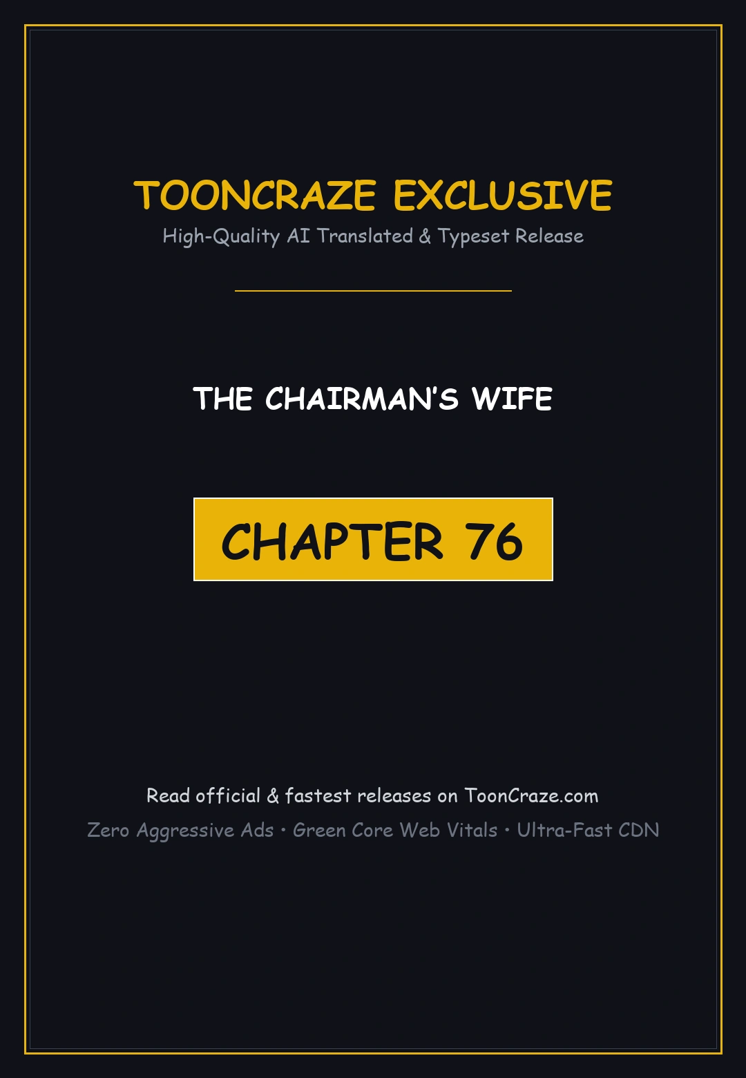 The Chairmans Wife Chapter 76 - Page 1