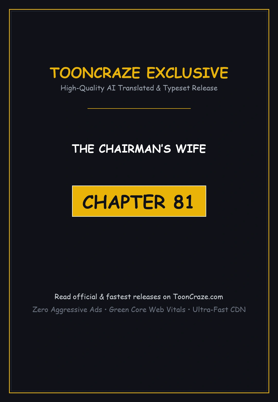 The Chairmans Wife Chapter 81 - Page 1