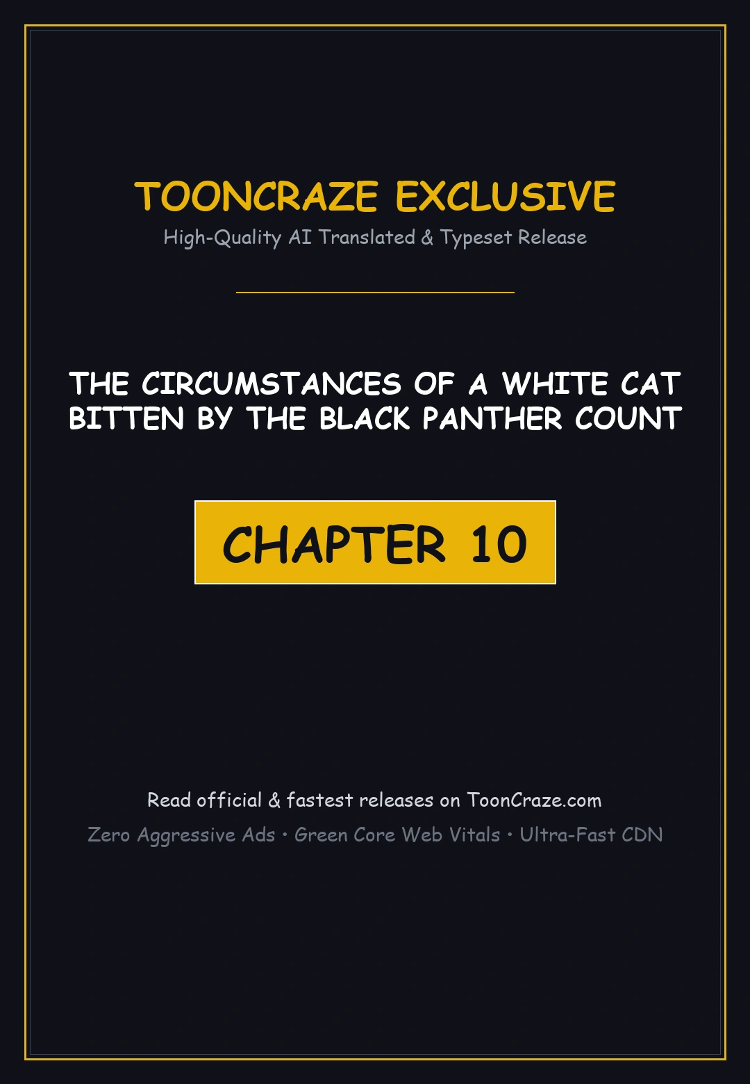 The Circumstances Of A White Cat Bitten By The Black Panther Count Chapter 10 - Page 1