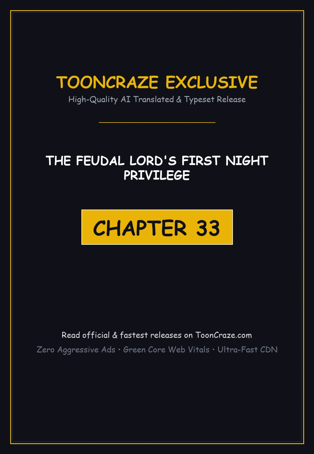 The Feudal Lords First Night Privilege Chapter 33 - Page 1