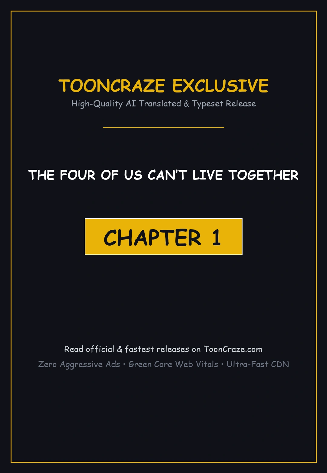 The Four Of Us Cant Live Together Chapter 1 - Page 1