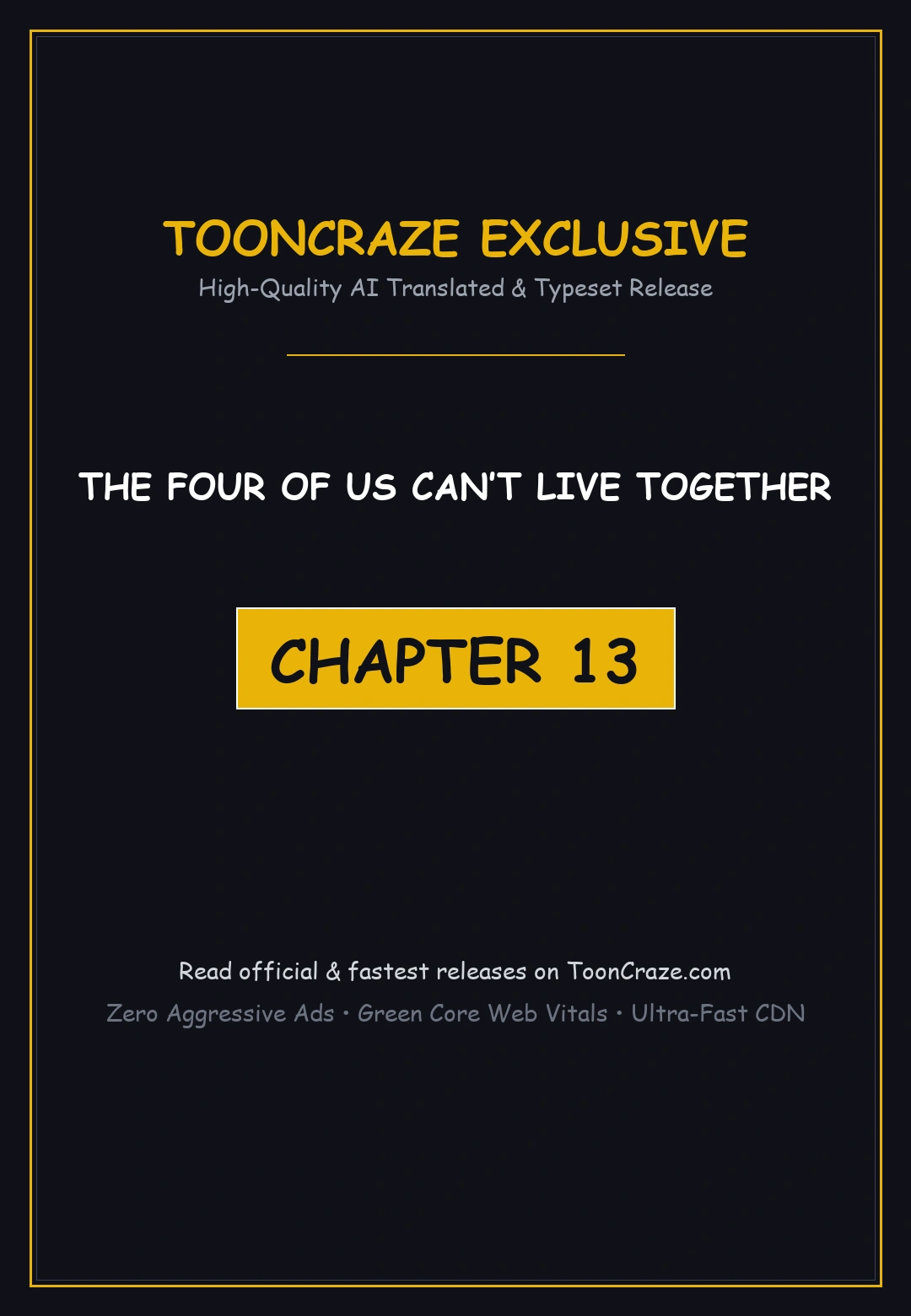 The Four Of Us Cant Live Together Chapter 13 - Page 1