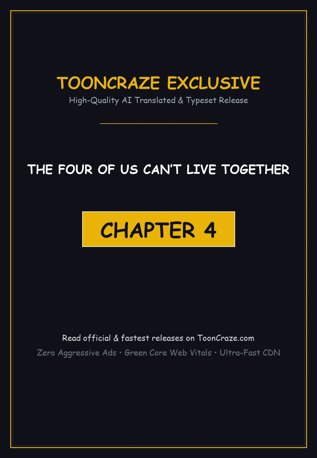 The Four Of Us Cant Live Together Chapter 4 - Page 1