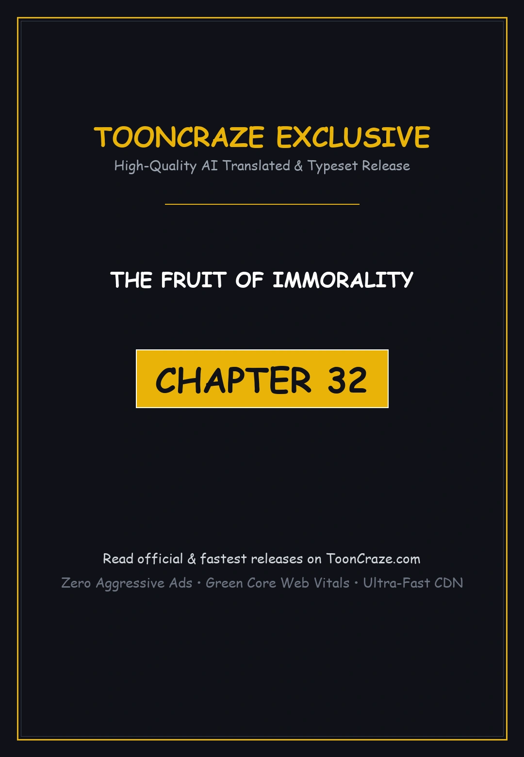 The Fruit Of Immorality Chapter 32 - Page 1