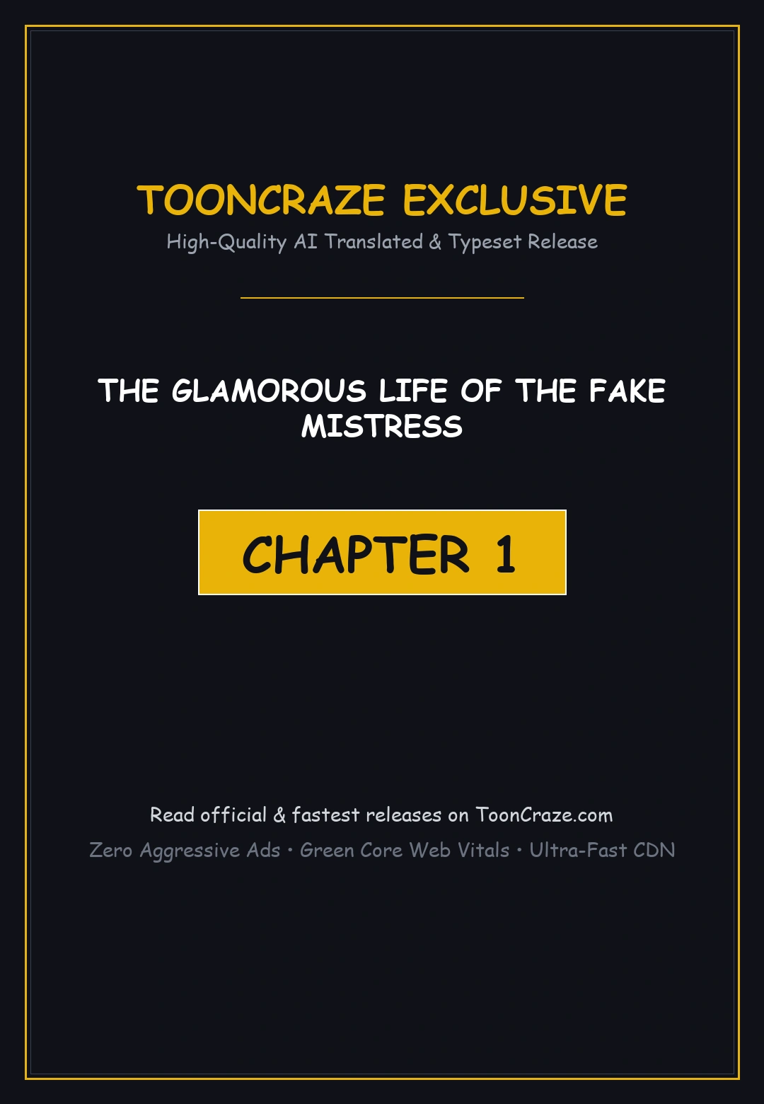 The Glamorous Life Of The Fake Mistress Chapter 1 - Page 1