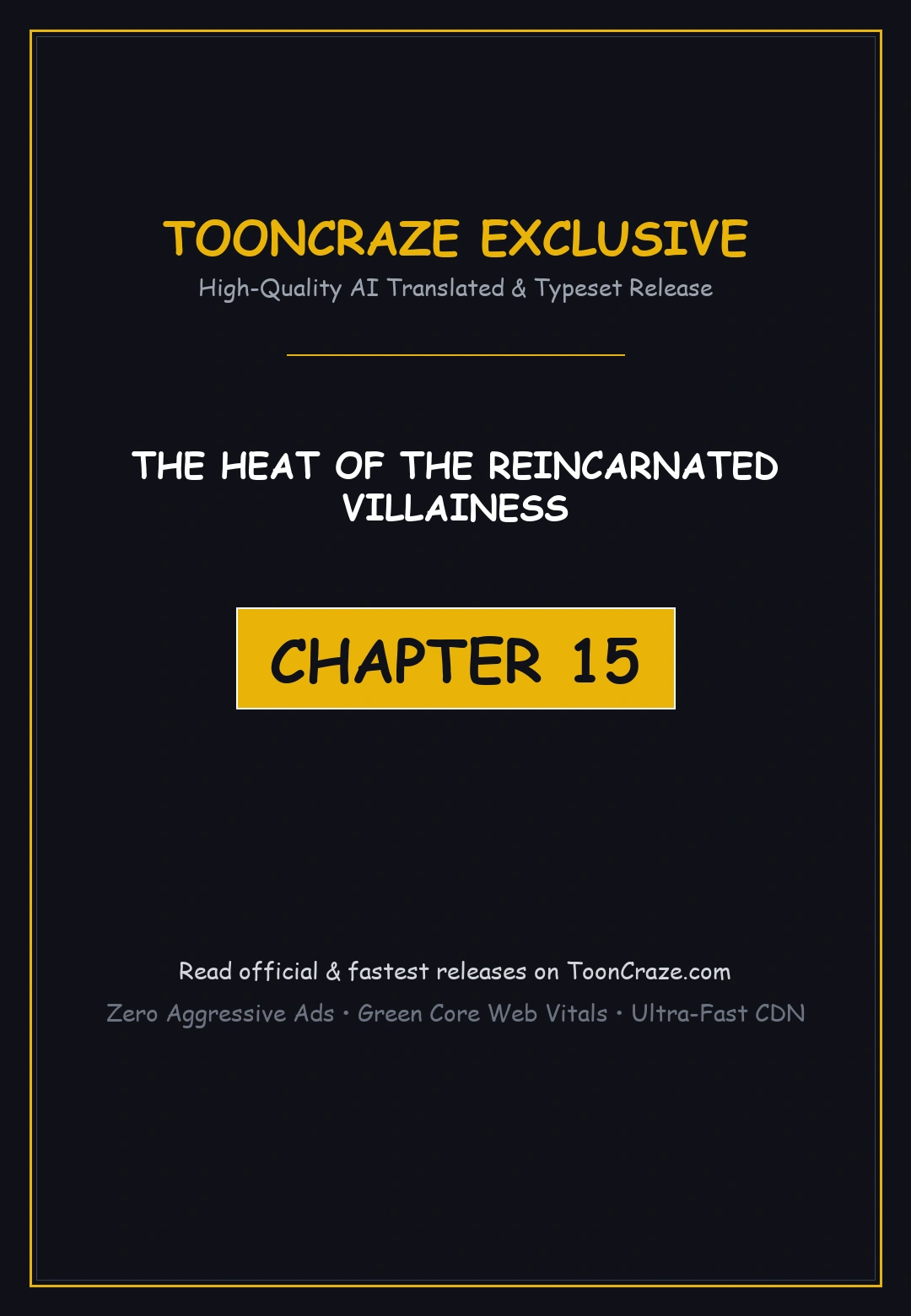 The Heat Of The Reincarnated Villainess Chapter 15 - Page 1