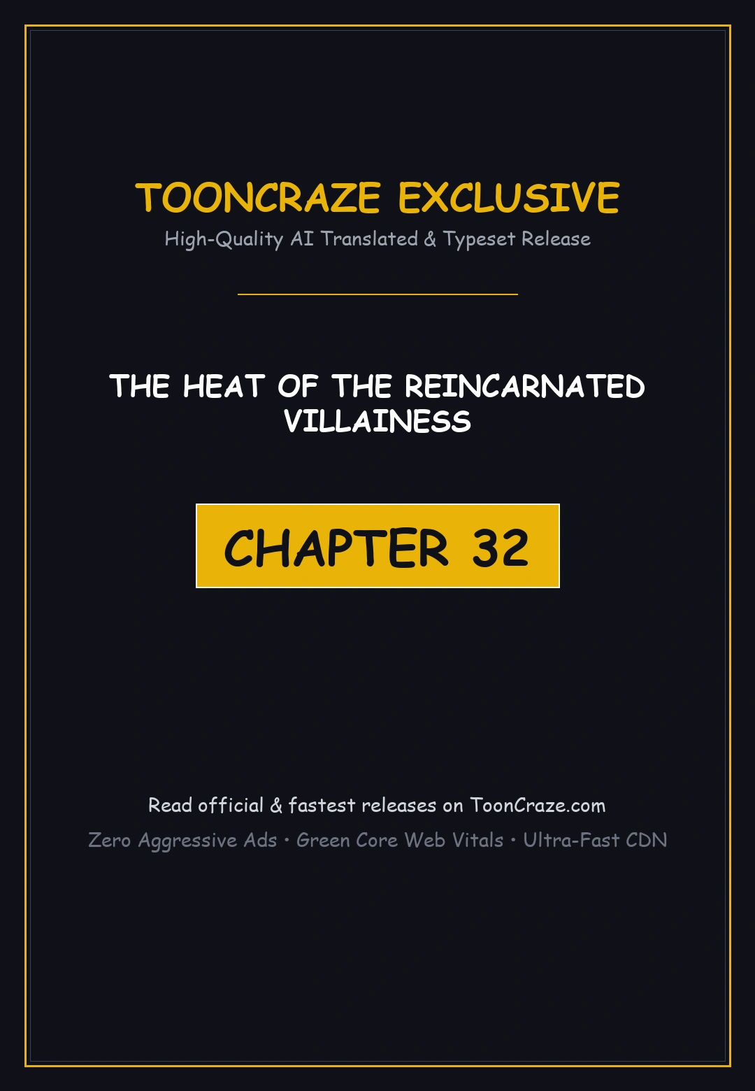 The Heat Of The Reincarnated Villainess Chapter 32 - Page 1