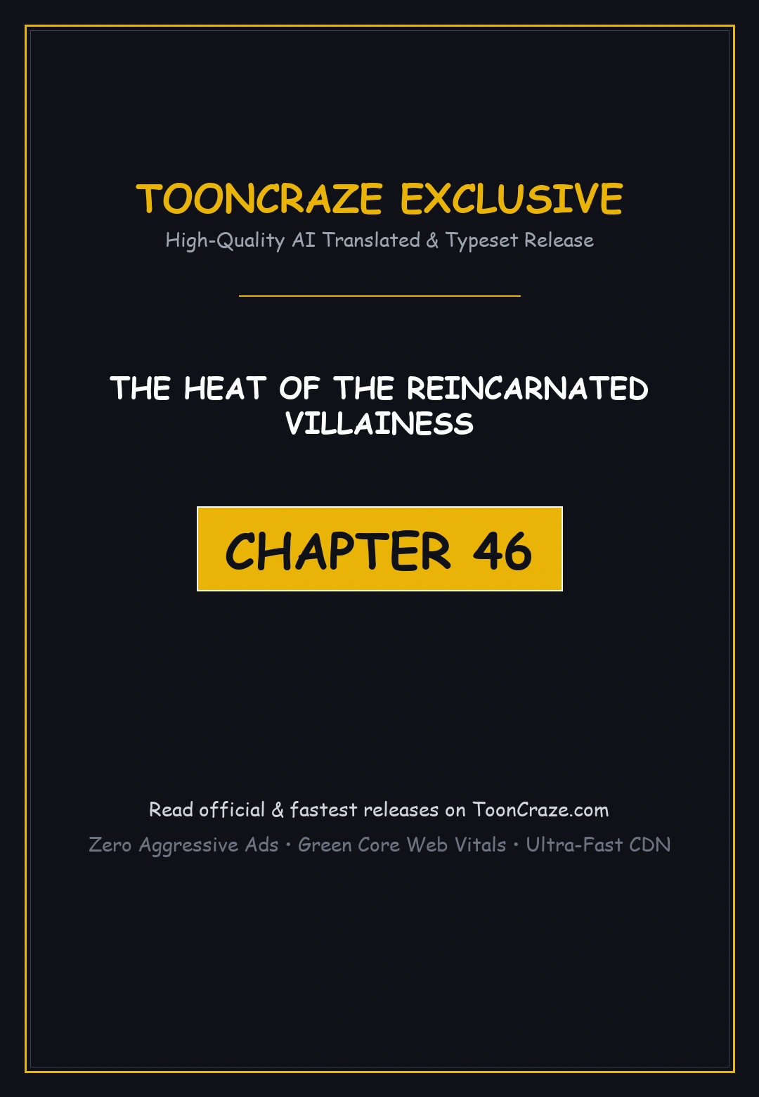 The Heat Of The Reincarnated Villainess Chapter 46 - Page 1