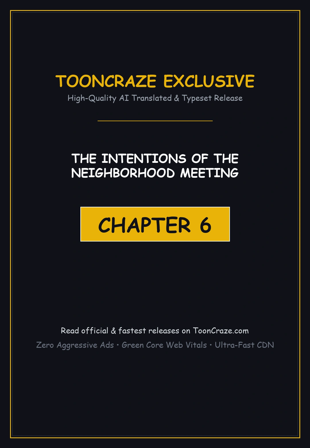 The Intentions Of The Neighborhood Meeting Chapter 6 - Page 1