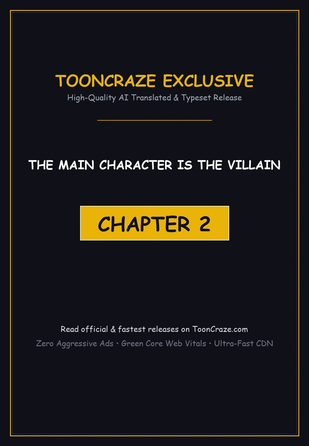 The Main Character Is The Villain Chapter 2 - Page 1