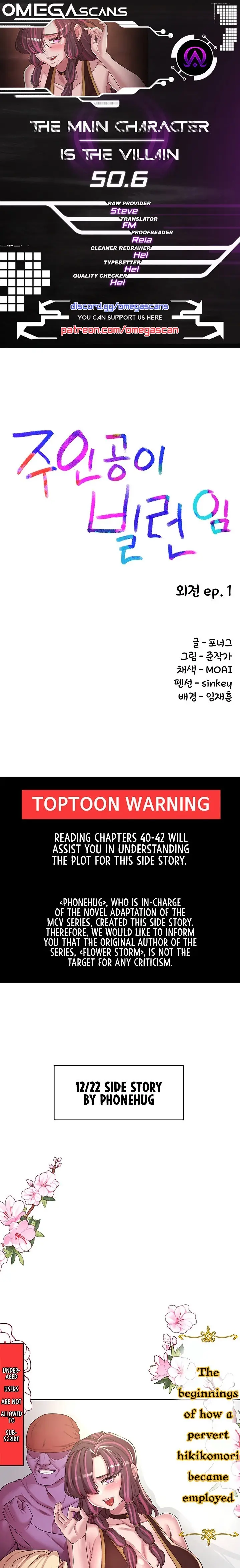 The Main Character Is The Villain Chapter 50.6 - Page 1