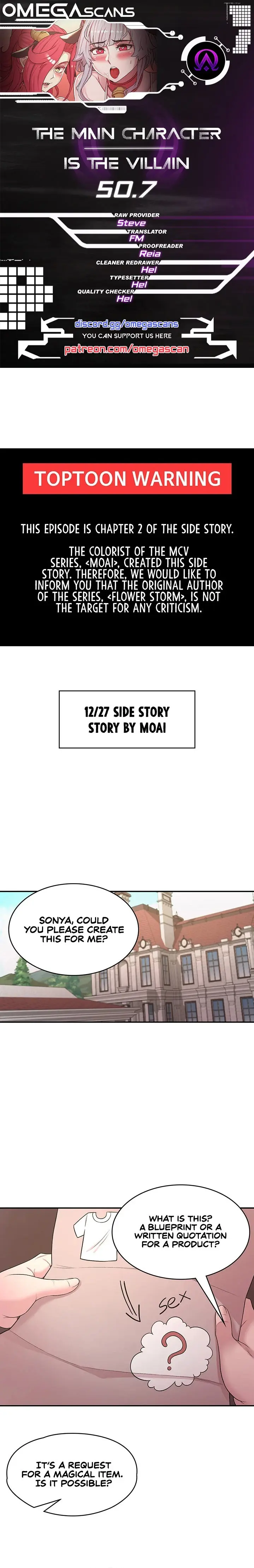 The Main Character Is The Villain Chapter 50.7 - Page 1