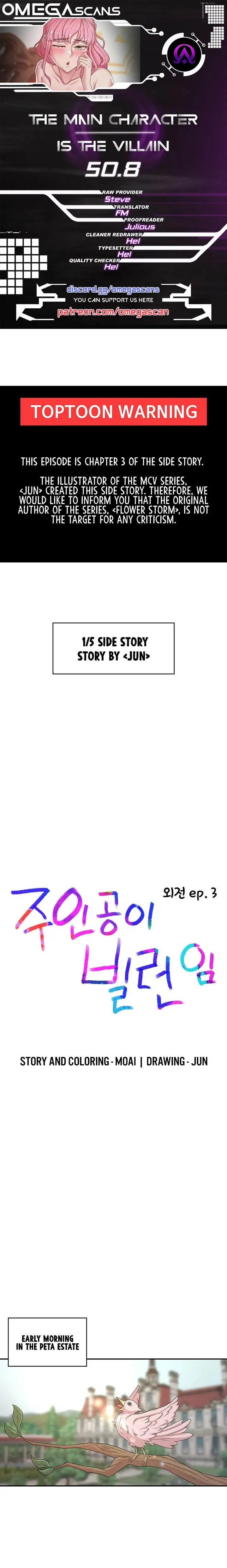 The Main Character Is The Villain Chapter 50.8 - Page 1
