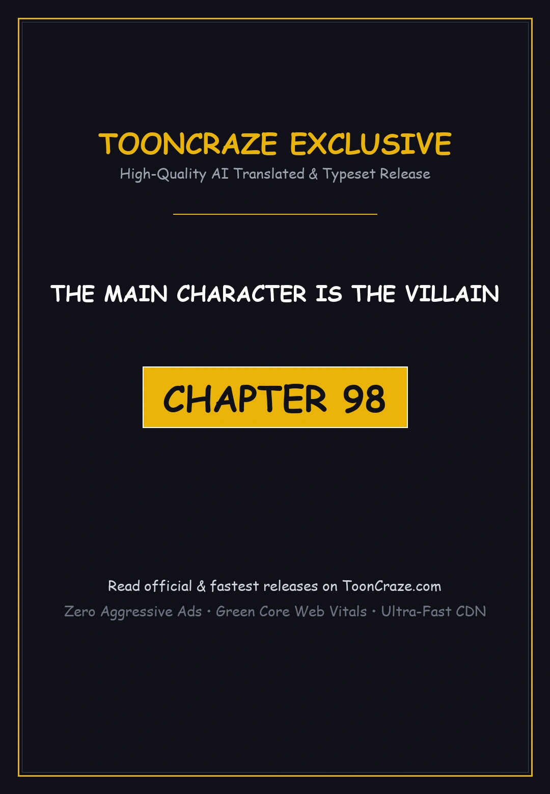 The Main Character Is The Villain Chapter 98 - Page 1